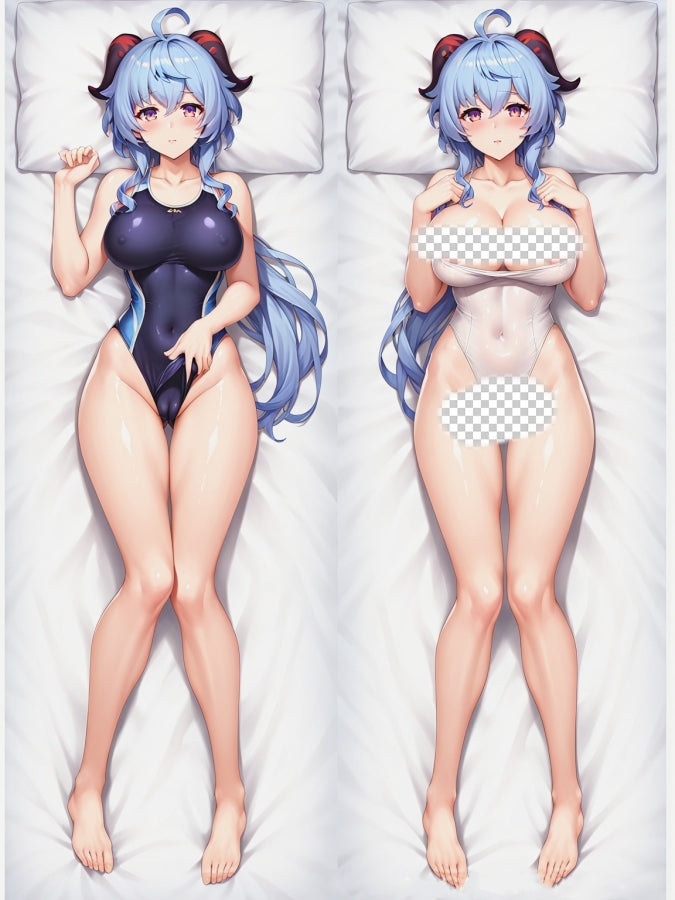 Genshin Impact Ganyu Anime Dakimakura Body Pillow Cover image 0