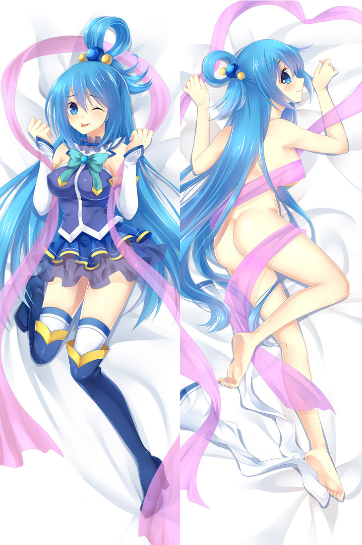 KonoSuba God's Blessing on This Wonderful World Aqua Anime Dakimakura Pillow Cover image 0
