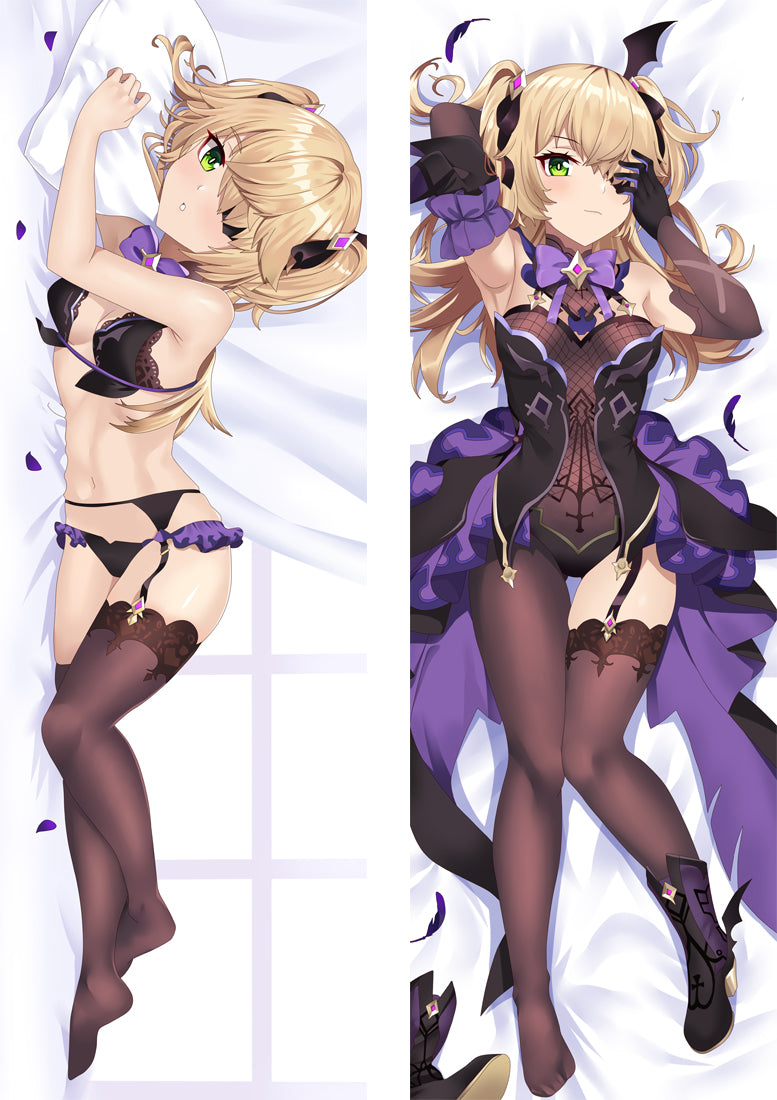 Genshin Impact Fischl Anime Dakimakura Body Pillow Cover image 0