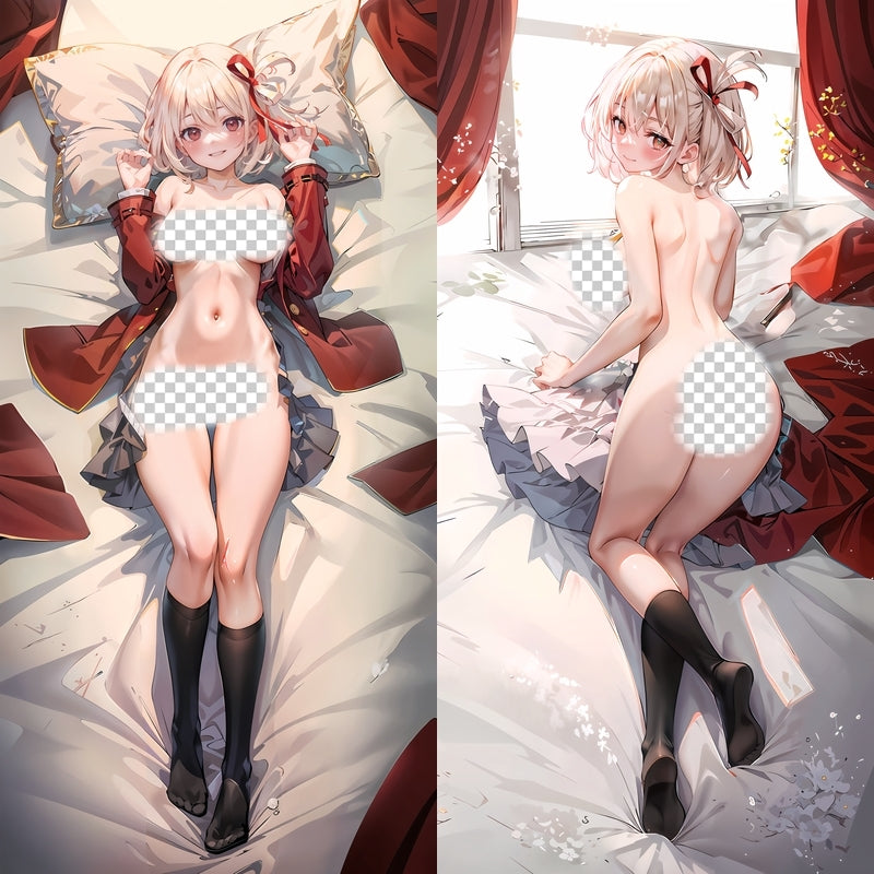 Lycoris Recoil Chisato Nishikigi Anime Dakimakura Body Pillow Cover image 0