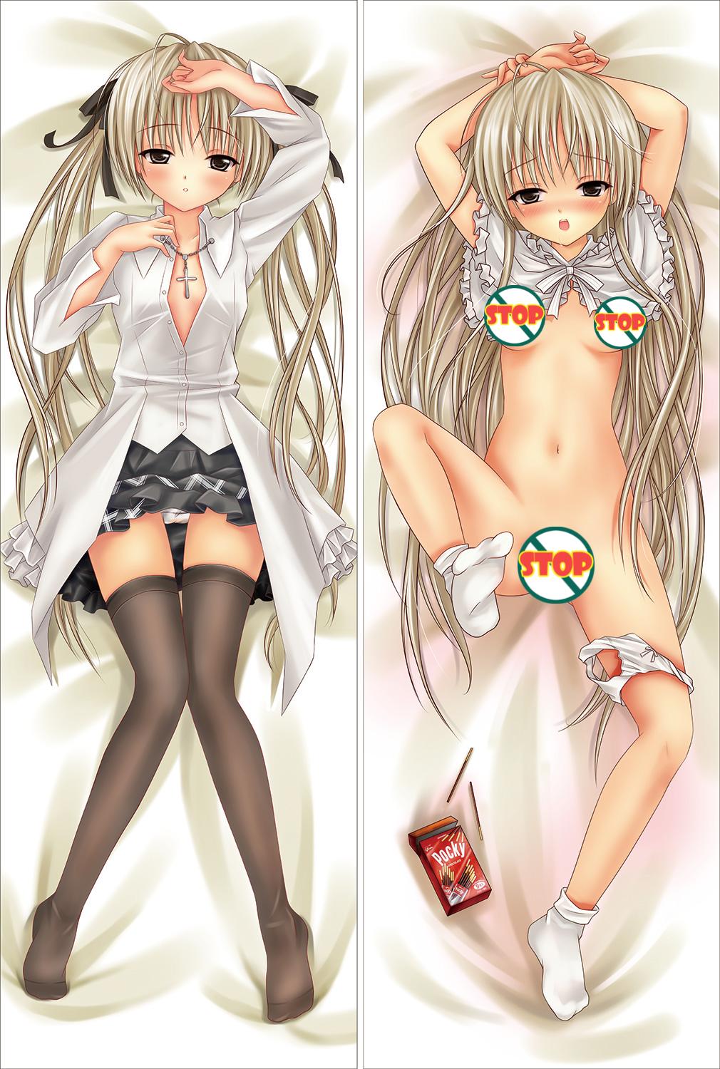 Yosuga no Sora Sora Kasugano Apart Legs With a Hole Sex Body Pillow Case image 0