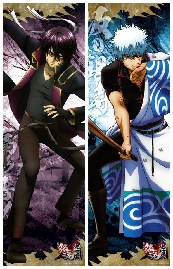 Gintama Kotaro Katsura & Sakata Gintoki Anime Dakimakura Body Pillow Cover image 0
