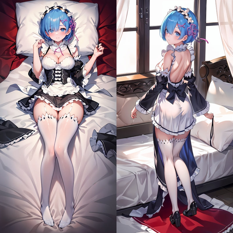 Re:Zero Emilia Anime Dakimakura Body Pillow Cover image 0