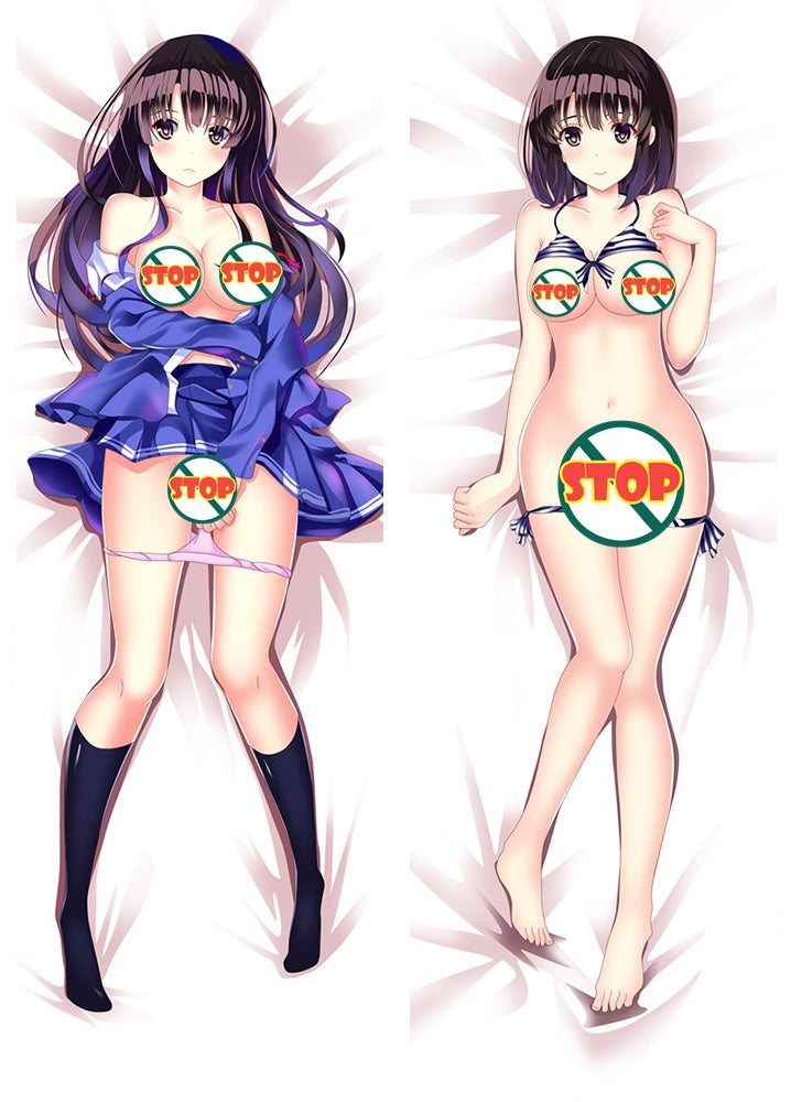 Saekano: How to Raise a Boring Girlfriend Megumi Kato Anime Dakimakura Pillow Case image 0