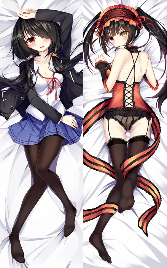 Date A Live Tokisaki Kurumi Anime Dakimakura Girl Body Pillow Cover image 0