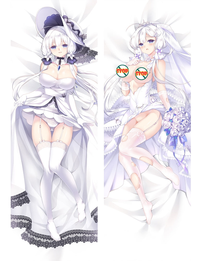 New Anime Azur Lane Dakimakura game Azur Lane Illustrious Hugging Body Pillow Case cover image 0