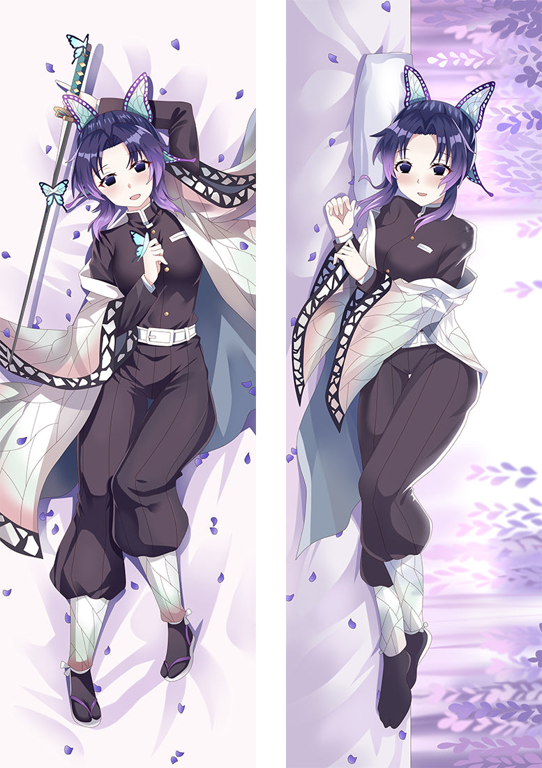 Demon Slayer: Kimetsu no Yaiba Kochou Kanae Anime Dakimakura Pillow Cover image 0