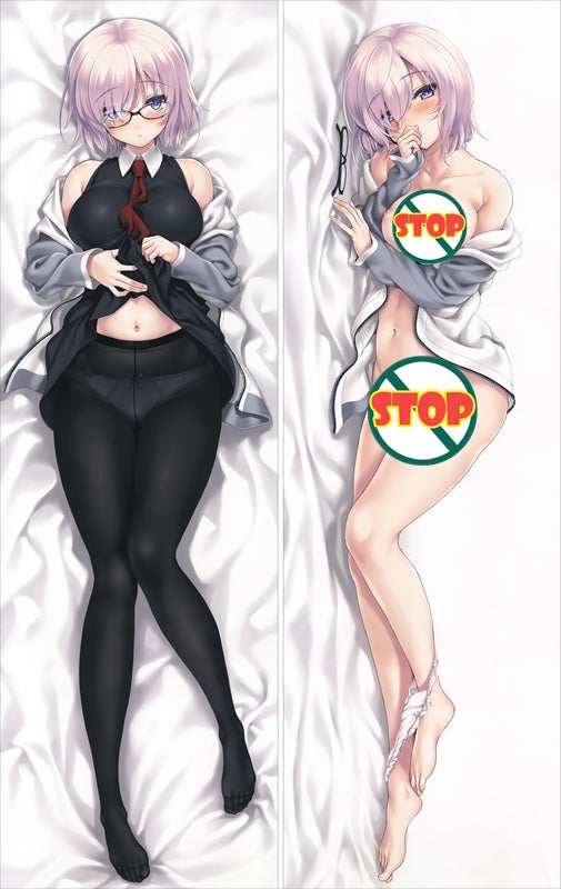 Fate Grand Order FateGO FGO Mash Killier Light Anime Dakimakura Pillow Cover image 0
