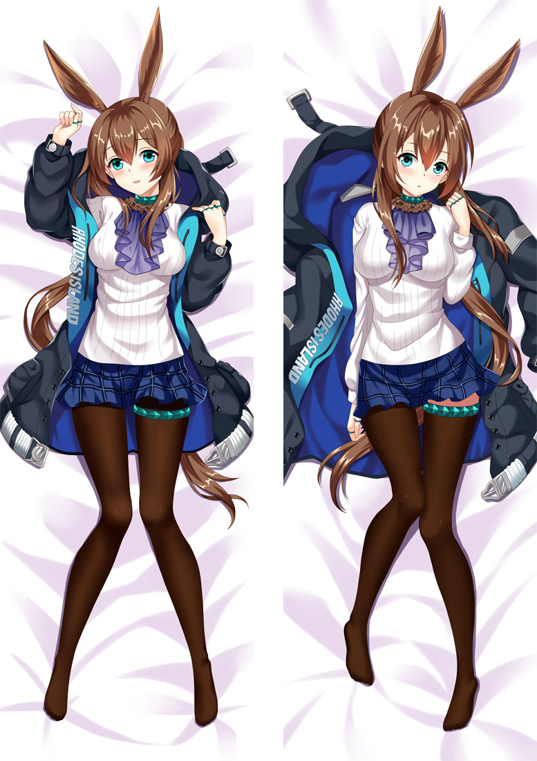 Arknights AMIYA Anime Dakimakura Pillow Case image 0