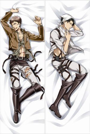 Attack on Titan Levi Ackerman Anime Dakimakura Body Pillow Cover image 0