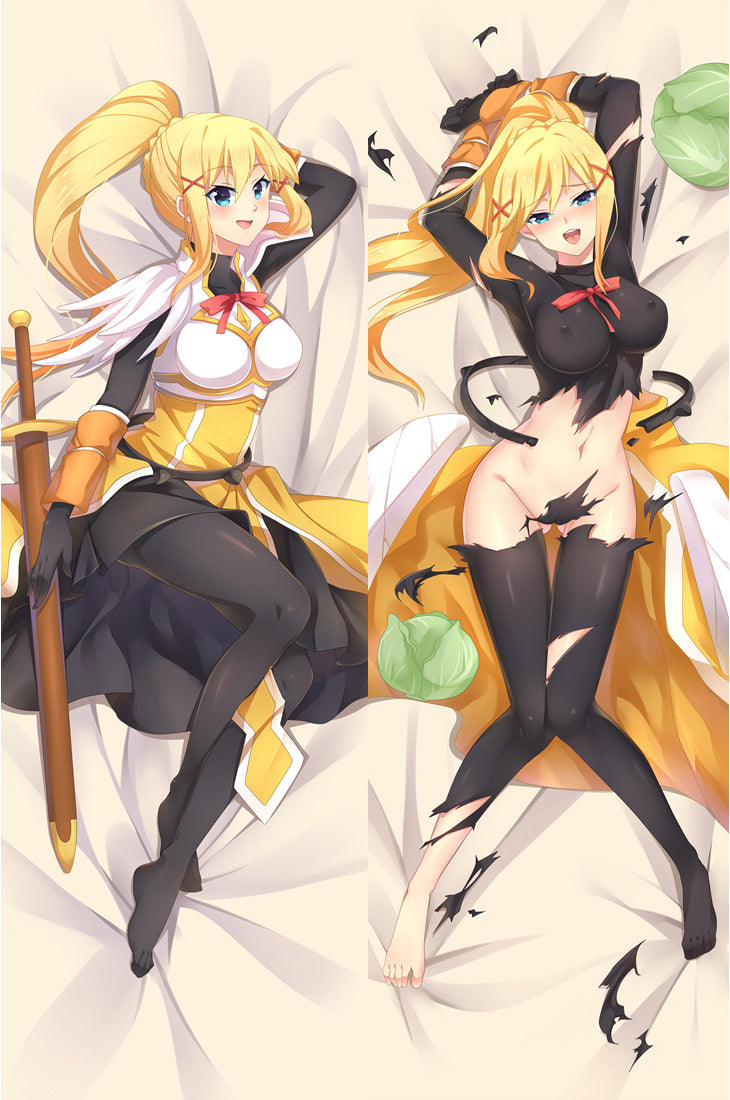 KonoSuba God's Blessing on This Wonderful World! Lalatina Dustiness Ford/Darkness Anime Dakimakura Pillow Cover image 0