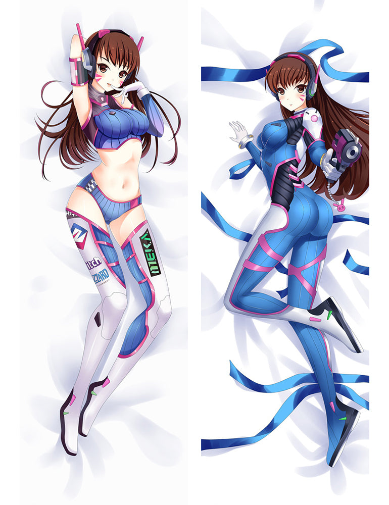 Overwatch OW D.Va Hana Song Anime Dakimakura Pillow Cover image 0