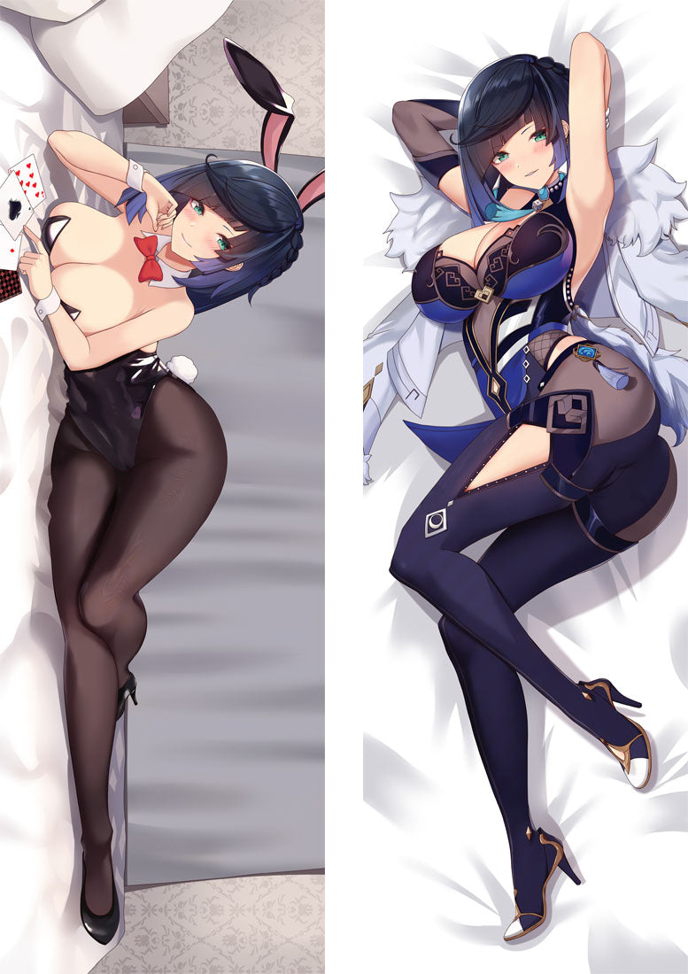 Genshin Impact Yelan Anime Dakimakura Body Pillow Cover image 0