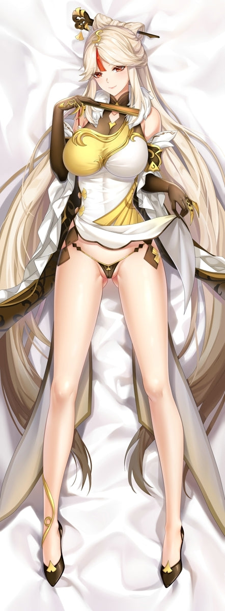Genshin Impact NingGuang Anime Dakimakura Body Pillow Cover image 0