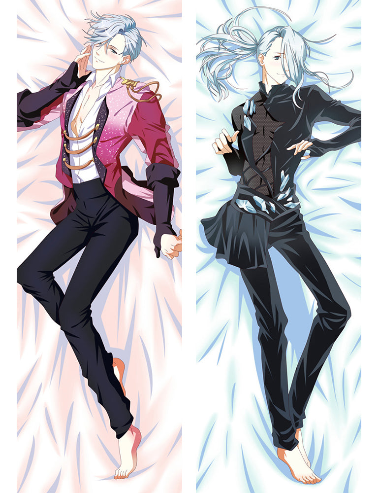 New Yuri on Ice Long-Haired Viktor Nikiforov Male Anime Dakimakura Japanese image 0