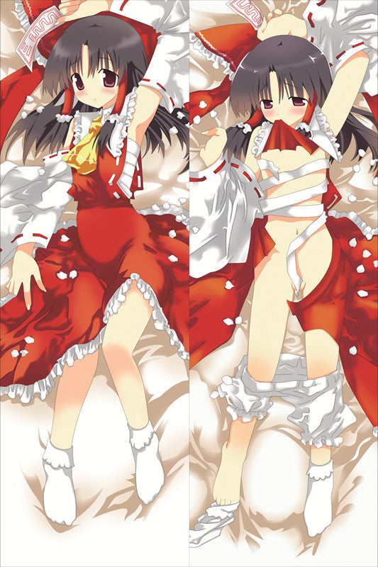 TouHou Project Reimu Hakurei Anime Dakimakura Body Pillow Cover image 0