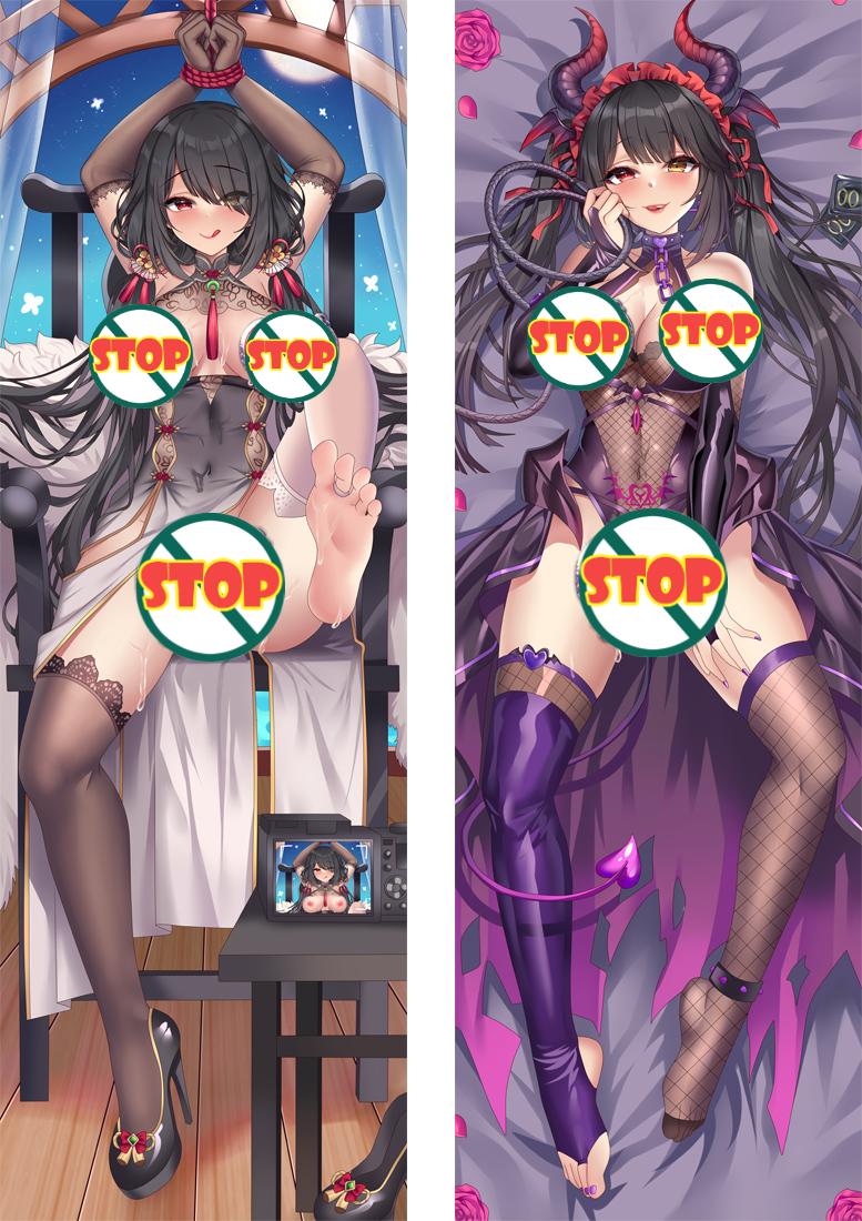 Date A Live Tokisaki Kurumi Anime Dakimakura Sexy Pillow Cover image 0