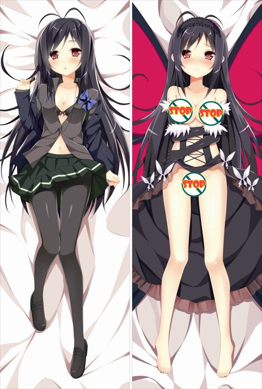 Accel World Kuroyukihime with Double Sides Zipper to make love Anime Dakimakura Pillow Case image 0