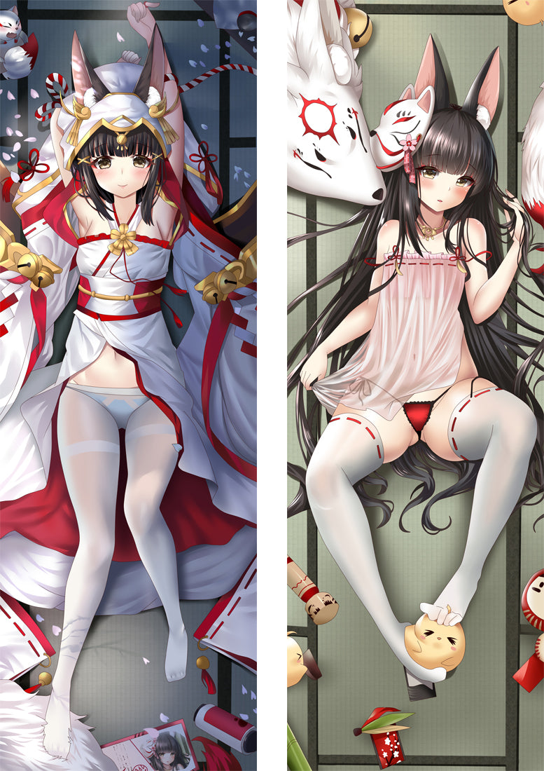 Azur Lane Nagato Anime Dakimakura Pillow Cover image 0