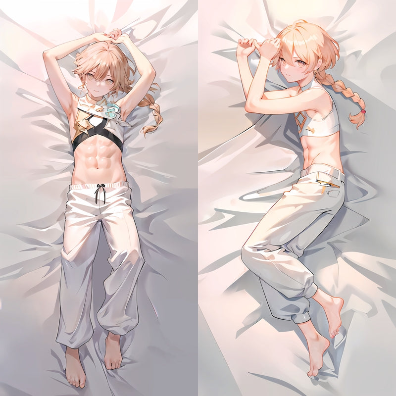 Genshin Impact Aether Anime Dakimakura Body Pillow Cover image 0