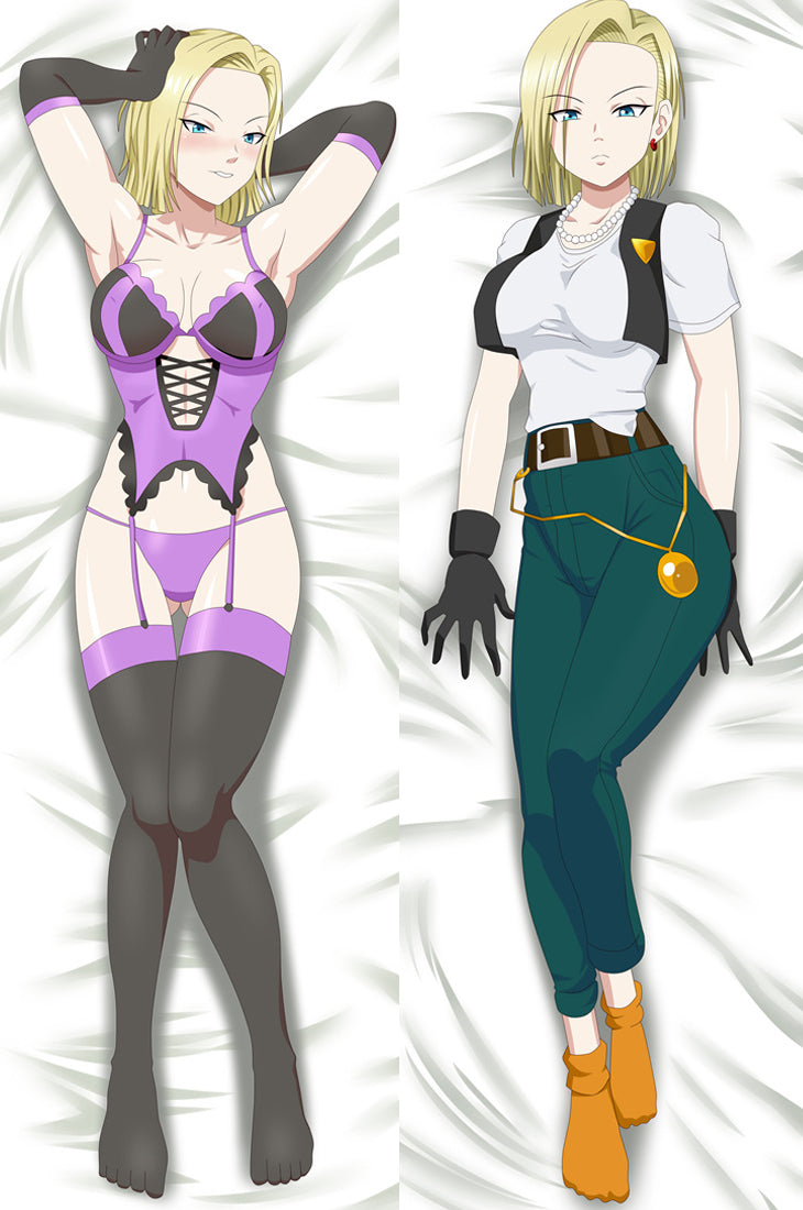 Dragon Ball Android 18 Anime Dakimakura Pillow Cover image 0