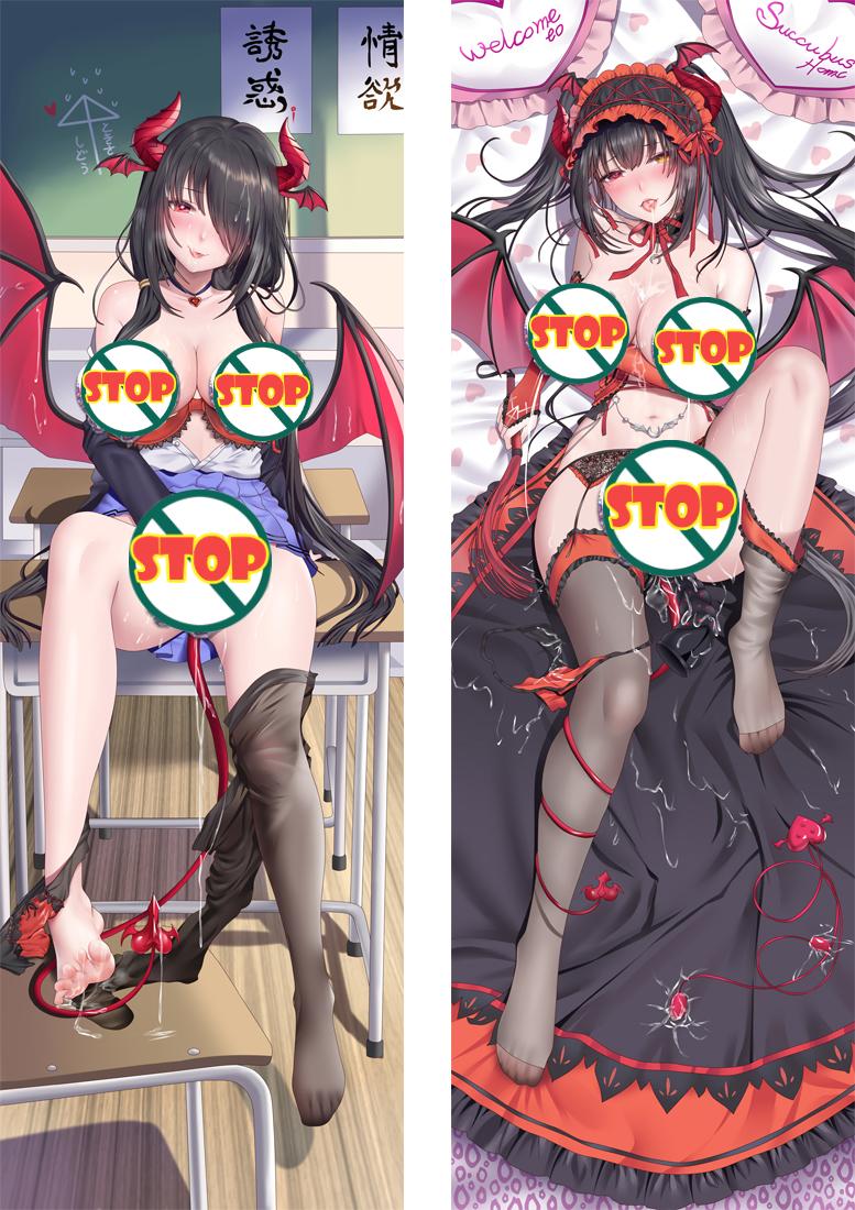 Date A Live Tokisaki Kurumi Anime Waifu Dakimakura Body Pillow Cover image 0