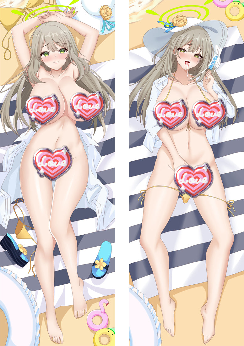 Izayoi Nonomi Blue Archive with Double Sides Zipper to make love Anime Dakimakura Pillow Case image 0