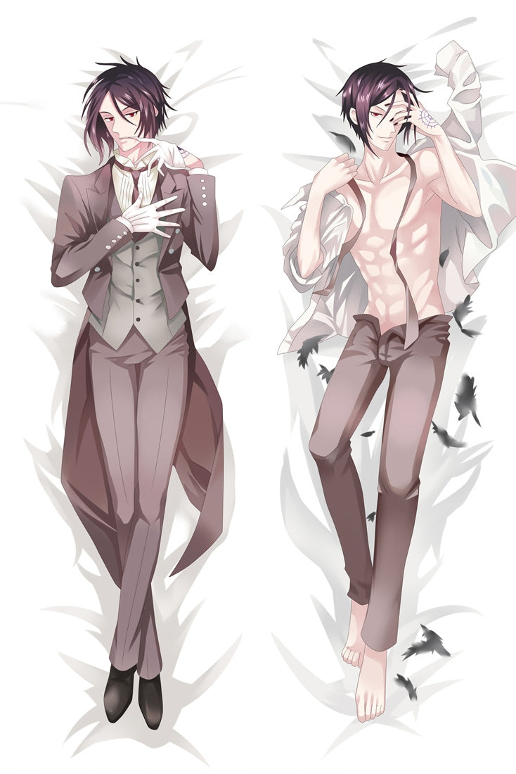 Black Butler Sebastian Michaelis Anime Dakimakura Pillow Cover image 0