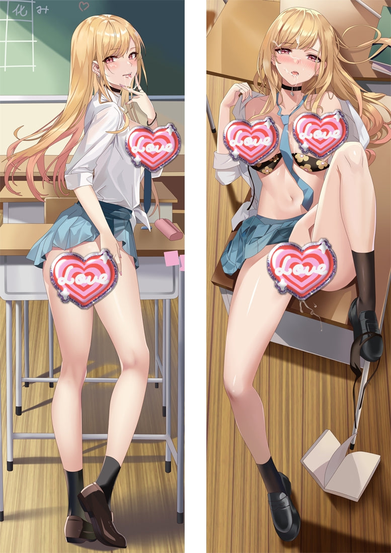 My Dress Up Darling Kitagawa Marin with Double Sides Zipper to make love Anime Dakimakura Pillow Case image 0