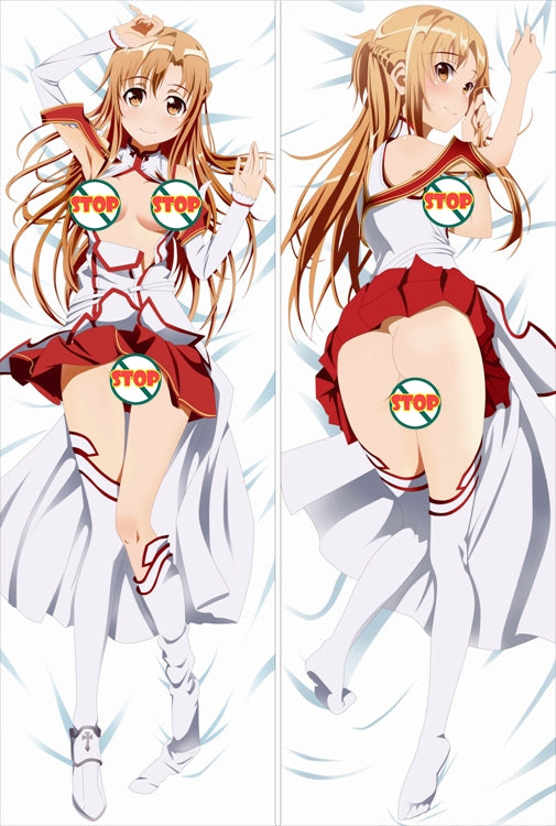 Sword Art Online Asuna Yuuki Anime Dakimakura Waifu Pillow Case image 0