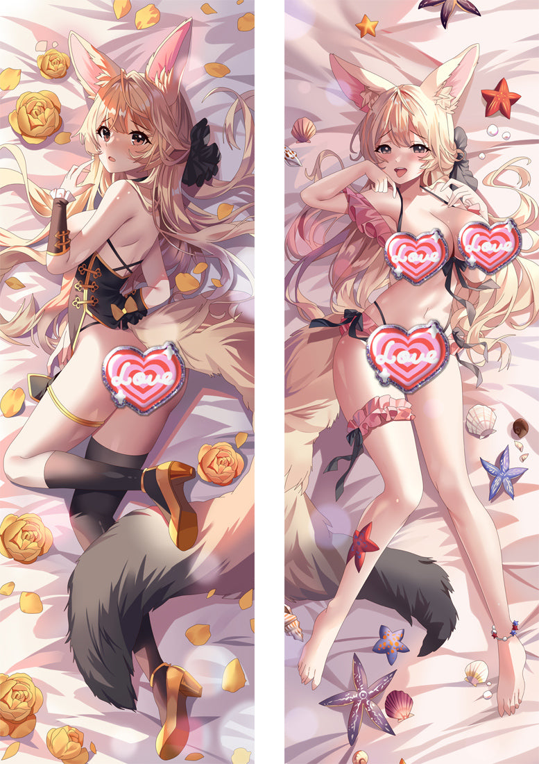 Virtual Youtuber with Double Sides Zipper to make love Anime Dakimakura Pillow Case image 0