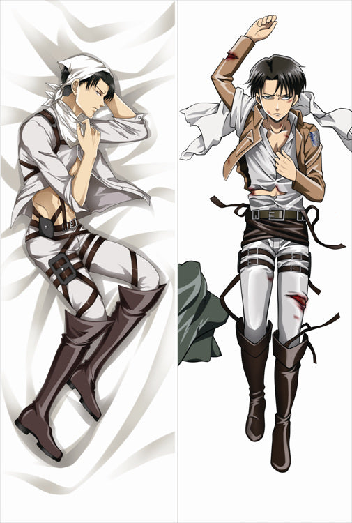 Attack on Titan Levi Ackerman Anime Dakimakura Body Pillow Cover image 0