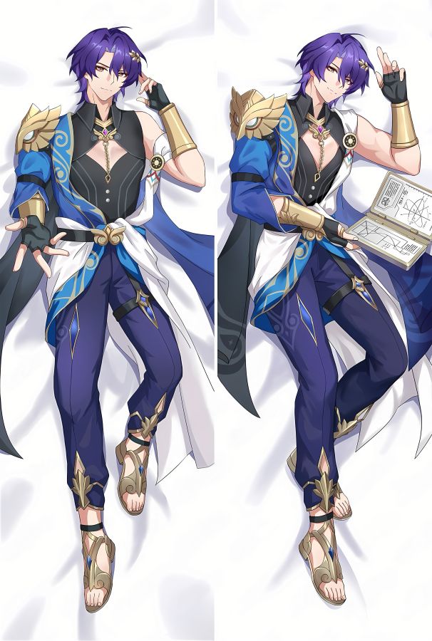 Honkai: Star Rail Dr. Ratio Anime Dakimakura Body Pillow Cover image 0
