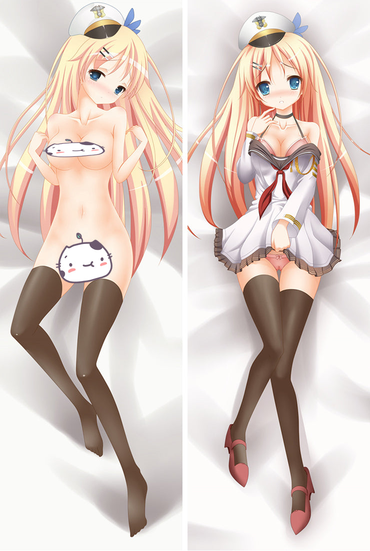 Warship Girls Saratoga Anime Dakimakura Pillow Cover image 0