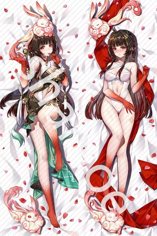 Honkai: Star Rail Lingsha Anime Dakimakura Girl Pillow Cover image 0