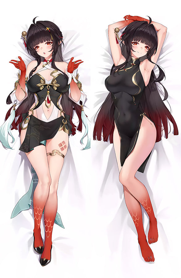 Honkai: Star Rail Lingsha Anime Dakimakura Girl Body Pillow Cover image 0