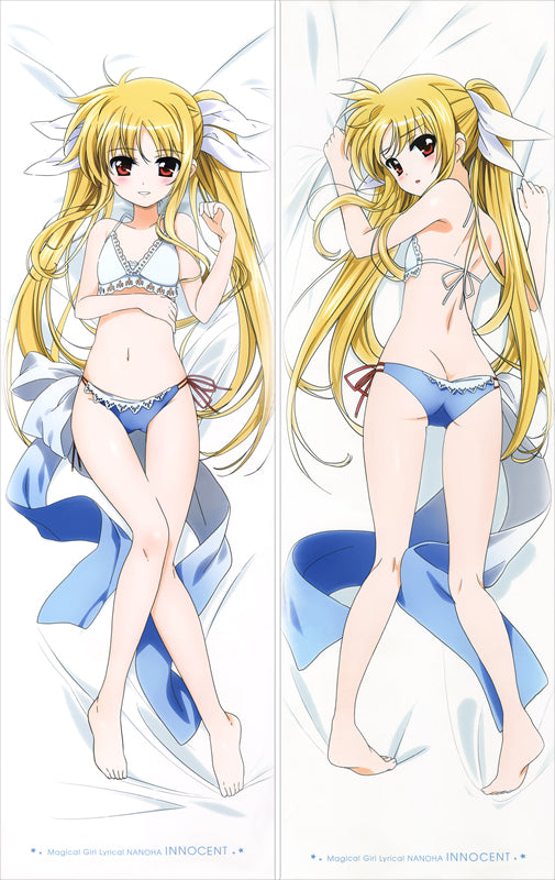Magical Girl Lyrical Nanoha - Nanoha Takamachi with Double Sides Zipper to make love Anime Dakimakura Pillow Case image 0