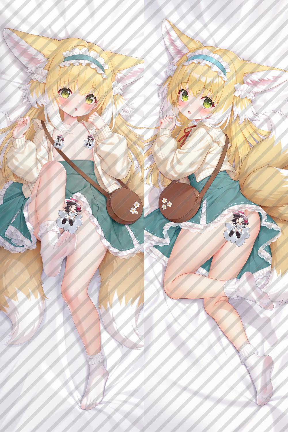 Arknights Suzuran Anime Dakimakura Naked Body Pillow Cover image 0