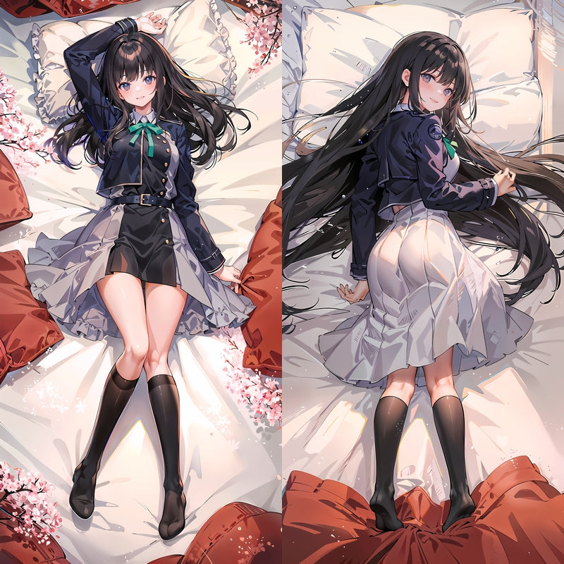 Lycoris Recoil Inoue Takina Anime Dakimakura Body Pillow Cover image 0