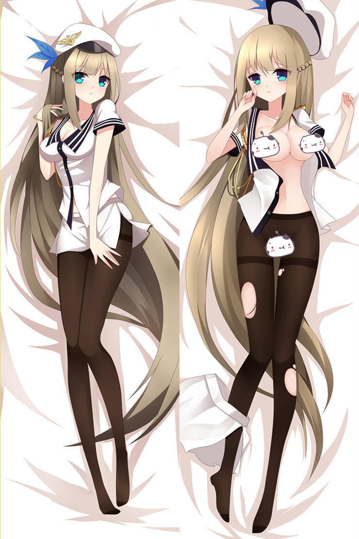 Warship Girls Lexington Anime Dakimakura Pillow Cover image 0
