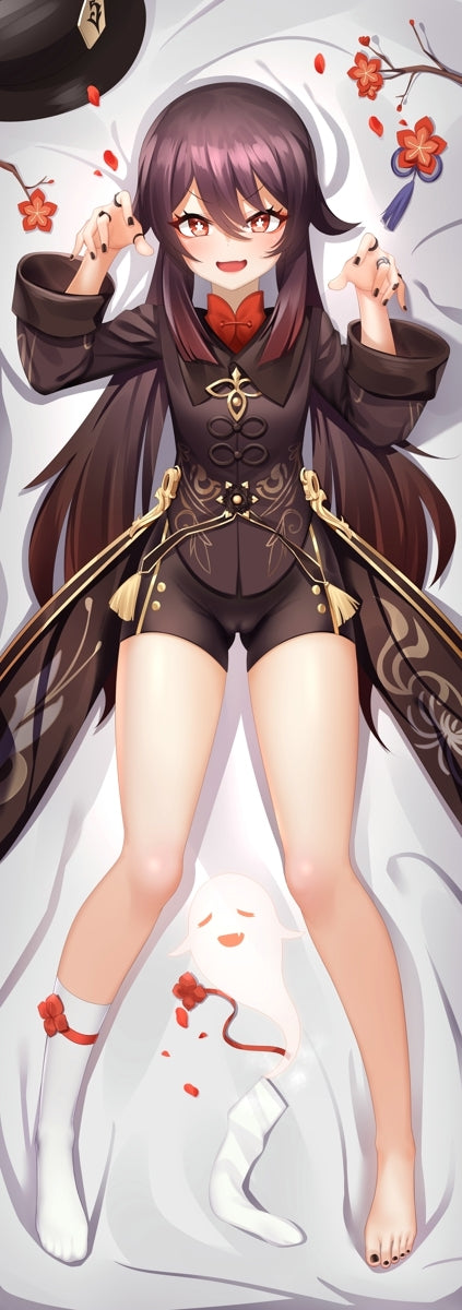 Genshin Impact Hutao Anime Dakimakura Body Pillow Cover image 0