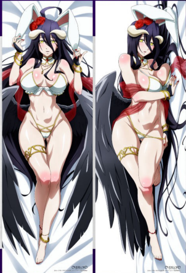 Overlord Albedo Anime Dakimakura Sexy Body Pillow Cover image 0