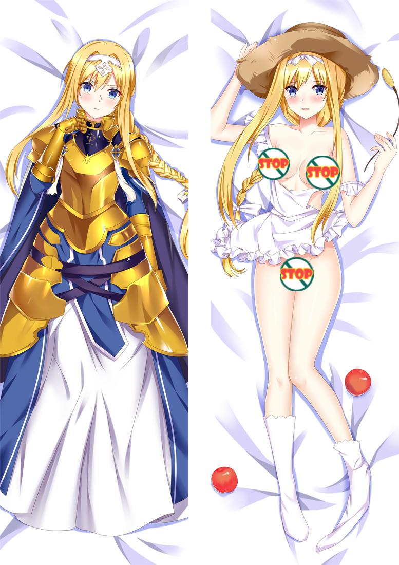Sword Art Online Alice Zuberg Dakimakura Body Pillow Cover image 0