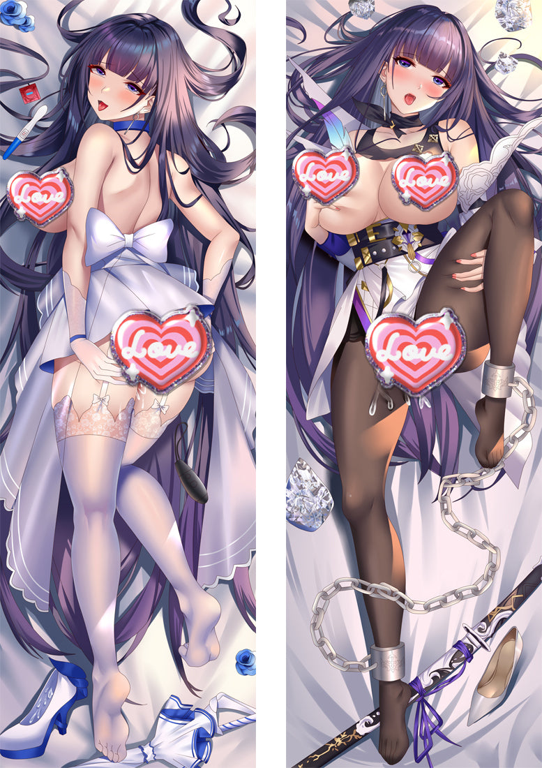 Honkai Impact 3rd Raiden Mei Hentai with Double Sides Zipper to make love Anime Dakimakura Pillow Case image 0