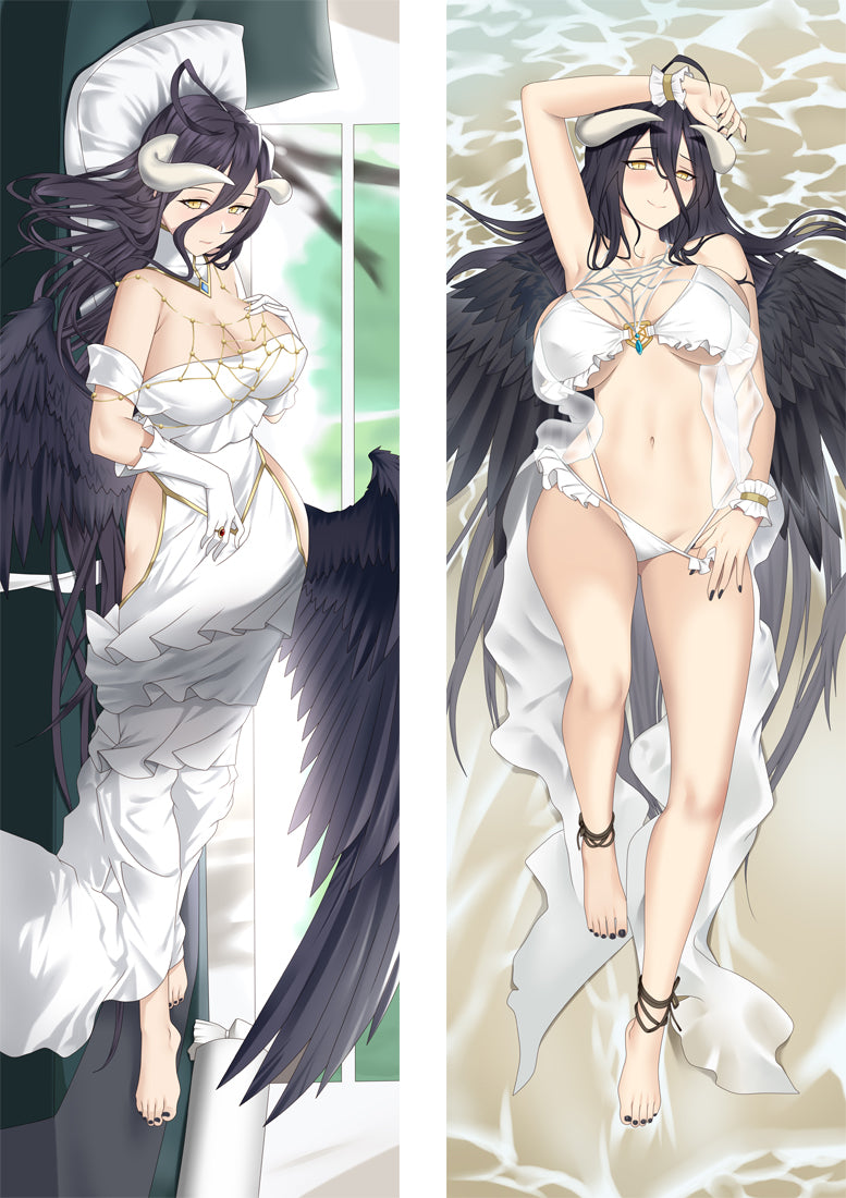 Albedo Overlord Anime Dakimakura Body Pillow Cover image 0
