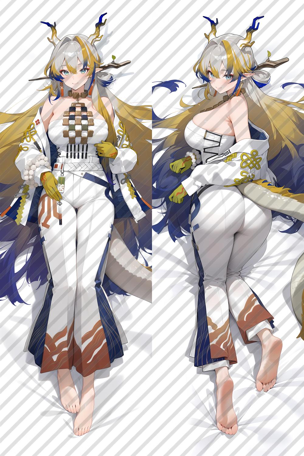 Arknights Shu Anime Dakimakura Body Pillow Cover image 0