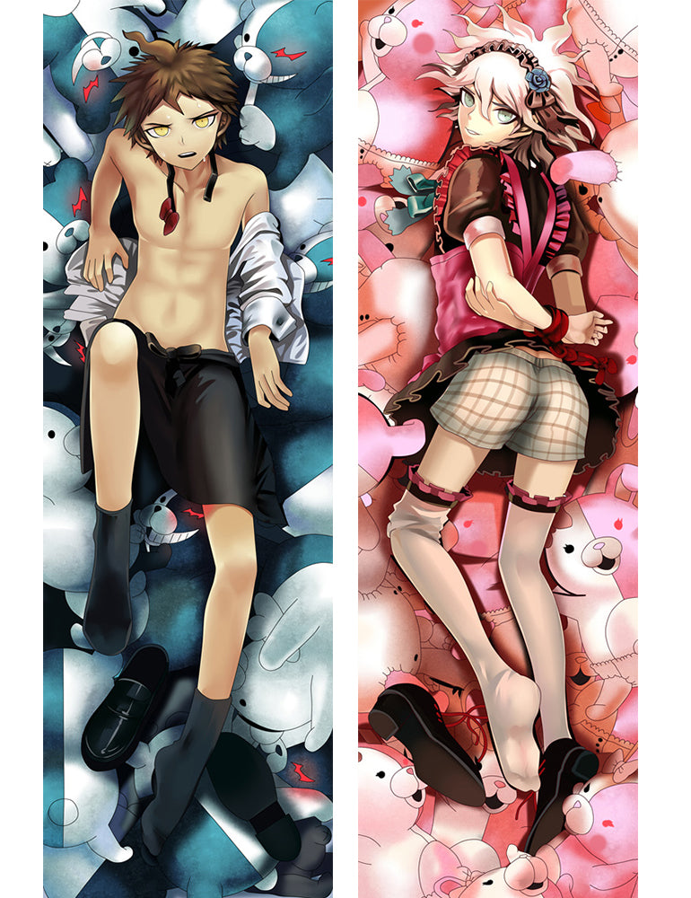 Anime Danganronpa Hinata Hajime Dakimakura Otaku Hugging Body Pillow Case Cover image 0