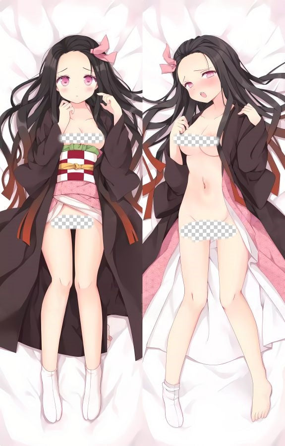Demon Slayer: Kimetsu no Yaiba Kamado Nezuko Anime Dakimakura Naked Body Pillow Cover image 0