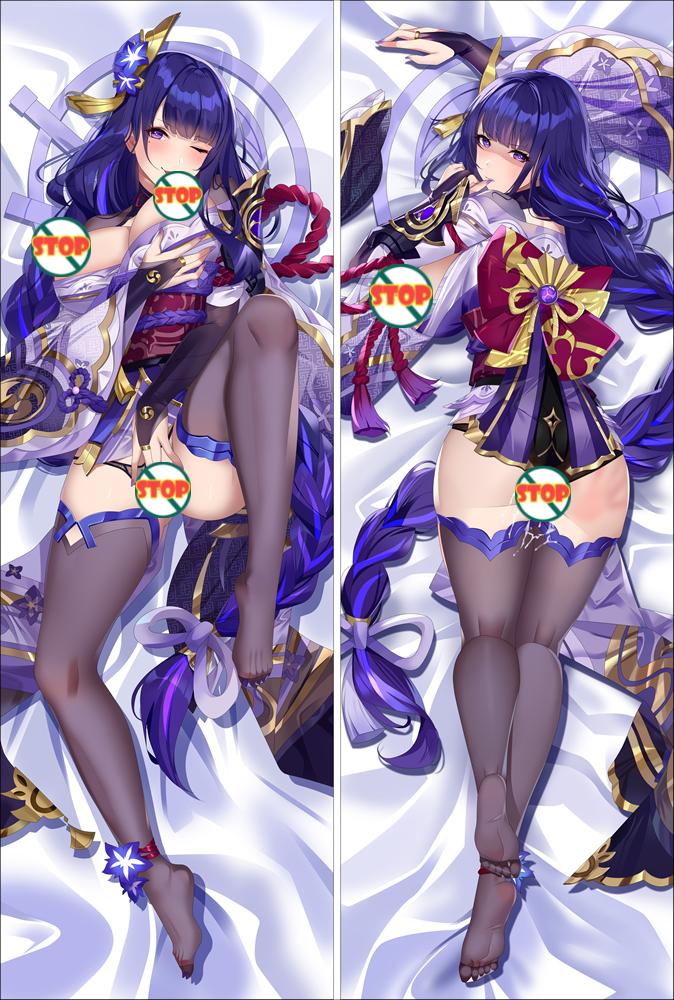 Genshin Impact Raiden Shogun Baal Dakimakura Body Pillow Cover image 0