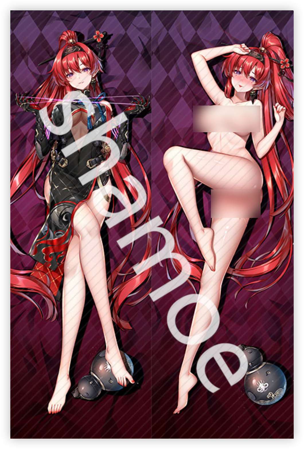 Wuthering Waves Yinlin Anime Dakimakura Sexy Body Pillow Cover image 0